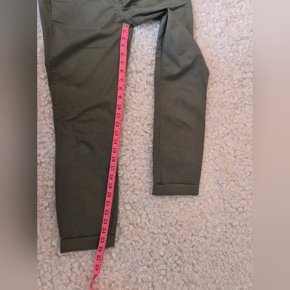 J.CREW Frankie Stretch Chino Pants Size 0 Olive Green Slim - Picture 5 of 14